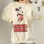 Disney เสื้อกันหนาว เสื้อสเวตเตอร์แขนยาว สีครีม สกรีน ลายMICKEY MOUSE งานแบรนด์ Disney แท้คะ เทา
