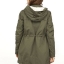H&M เสื้อโค้ทฮู้ดกันหนาว เสื้อปาร์กา parka สีเขียว แบรนด์ H&M size S/M/L เขียว