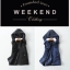Weekend by max mara เสื้อกั๊ก กันหนาว กั๊กฮูทสีดำ แต่งขนสีขาวคอปกด้านใน แบรนด์WEEKEND (ฮูทถอดได้คะ) สำเนา ดำ