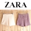 กางเกงขาสั้นเอวสูง ผ้าย่นสม็อค งานแบรนด์เนม ZARA 💯% เนื้อผ้ายืดหยุ่นสุดๆคะ