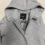 เสื้อโค้ท peacoat เสื้อโค้ทเฟอร์ โค้ทสักหลาดสีเทาอ่อน แบรนด์ La chapelle
