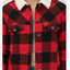 Love tree เสื้อโค้ท กันหนาว LOVE TREE plaid SHERPA LINE checked winter jacket สีแดงดำ แบรนด์ Love tree สำเนา แดงดำ