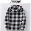 Urban pipeline เสื้อฮู้ด เสื้อกันหนาว หมวกฮู้ดลายตารางแดงดำ ซับขนอุ่น แบรนด์ URBAN PIPELINE สำเนา แดงดำ