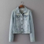 เสื้อยีนส์ แจ็คเก็ตยีนส์ฟอก แต่งเซอร์ งาน HIGHWAY JEAN สวยเท่ห์มากคะ Size S/M/L/XL ยีนส์