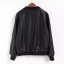 Jacket หนังดำ แต่งซิบ สวยเท่ห์ Free size