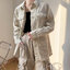 เสื้อทหาร เสื้อแจ็คเก็ต เสื้อแจ็คเก็ต ผู้หญิงแนวทหาร สีครีม cotton แบรนด์ BUFFALO