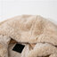 Zara เสื้อเฟอร์กันหนาว หมวกฮู้ด เสื้อขน FLUFFY Coat แบรนด์ Zara ดำ / เบจ