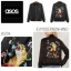 ASOS เสื้อแจ็คเก็ท JACKET เสื้อเบสบอล เสื้อแจ็คเก็ตแนวญี่ปุ่น แต่งลายปัก แบรนด์เนม ASOS สวย เท่ห์ ล้ำมากคะ SIZE s/m ดำ