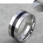 แหวนผู้ชาย แหวนเกลี้ยง แหวนเงิน Stainless Steel ดีไซน์ คาดเส้น สีดำ ตรงกลาง แหวน วงใหญ่ แบบเรียบ ดูดี มีสไตล์ ใส่ได้ทุกโอกาส 848805