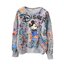 Disney เสื้อกันหนาว เสื้อวอร์มเทา เสื้อวอร์ม สีเทา สกรีนMINNIE & MICKEY งานDISNEY แท้ สำเนา สำเนา เทา