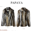 Papaya เสื้อนอก แต่งขน เสื้อกันหนาวขนเฟอร์ สีน้ำตาล งานพรีเมี่ยม แบรนด์ PAPAYA แท้ งานสวย ขนนุ่ม หรูมาก คะ SiZe M/L/XL