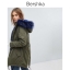 BERSHKA เสื้อโค้ท โค้ทฮูท กันหนาว เสื้อparka ฮูท กันหนาวสีเขียว แบรนด์เนมBERSHKA แต่งเฟอร์ สีแดง ซับขนอุ่นสีแดง งานสวย มากคะ Size XS/S/M/L/2L/3L เขียว เฟอร์แดง