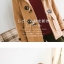 เสื้อกันหนาว เสื้อโค้ดกันหนาวสักหลาด แต่งหมวกฮูท กระดุมไม้ น่ารัก size S/M