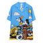 เสื้อเชิ้ต เสื้อฮาวาย มิคกี้ Mickey & Goofy งานดิสนีย์แท้