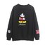 Disney เสื้อสเวตเตอร์ เสื้อวอร์ม แขนยาว สีดำ ปักลาย MICKEY งาน DISNEYสำเนา เทา