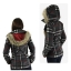 เสื้อกันหนาวสักหลาดผสมวูล ลายตาราง classic burberry สีเทา brandname NYC DOLLHOUSE แต่งกระดุมสองแถบ ติดหมวกฮูท ติดเฟอร์ (หมวกมีกระดุมถอดใส่ได้คะ)สวย หรูคะ Size S