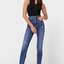 Stradivarius กางเกงยีนส์ฟอก STRADIVARIUS เอวสูง HIGH WAIST สำเนา สำเนา ยีนส์