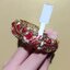กำไลข้อมือ แฟชั่น อันใหญ่ ใส่สวย ลงยา แกะลายนก สีแดง ฟ้า ฝังเพชร CZ AAA 250171