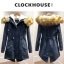 CLockhouse เสื้อโค้ท โค้ทฮูท กันหนาว เสื้อparka ฮูท กันหนาวสีน้ำเงิน กรม งาน CLOCKHOUSE แต่งเฟอร์ เฟอร์ สวย ใหญ่ ฟูมากคะ งานสวยพรีเมี่ยมช็อปเลย (ขนอุ่นด้านใน&เฟอร์ ถอดได้ค่ะ) สำเนา น้ำเงินกรม