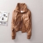 Jacket หนังแฟชั่น สีดำ หนัง มีtextureในตัว แขนเอวจั๊ม สวยเท่ห์ มากๆคะ Size S/M/L สำเนา ดำ