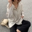 เสื้อเชิ๊ตผ้าไหม แขนยาว สีเขียว เนื้อผ้าเนียนนุ่มทิ้งตัว งานญี่ปุ่นคะ เย็นสบาย^^ สำเนา สำเนา เขียว