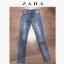 Zara กางเกงยีนส์ฟอก ลายจุด งานzara basic ยีนส์