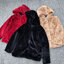 เสื้อเฟอร์กันหนาว หมวกฮู้ด เสื้อขน Fluffy coat แบรนด์ pimkie สำเนา ดำ