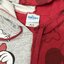 Disney เสื้อกันหนาว เสื้อวอร์มสีแดง เสื้อฮู้ด สีทูโทน แดงเทา สกรีนMINNIE & MICKEY งานDISNEY แท้ สำเนา แดง