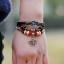 สร้อยข้อมือผู้ชาย กำไลข้อมือ ผู้ชาย ผู้หญิงใส่ได้ สร้อยข้อมือ Hand made งาน วินเทจ แนว อินเดียแดง ยิปซี เท่ ๆ ห้อยสีผีเสื้อ ร้อยเม็ดบีด 545060