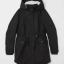 H&M เสื้อโค้ทฮู้ดกันหนาว เสื้อปาร์กา parka สีเขียว แบรนด์ H&M size S/M/L เขียว