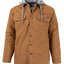 Wrangler เสื้อนอก เสื้อแจ็คเก็ต เสื้อฮู้ด สีน้ำตาลส้ม สวย เท่ห์ มาก Wrangler Workwear Men's Quilted Lined Shirt Jacket, น้ำตาลส้ม