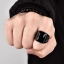 แหวนผู้ชาย แหวน สีดำ แบบเท่ ๆ แหวนสแตนเลสแท้ Black stone แหวนผู้ชาย วงใหญ่ แบบหน้ากว้าง 566497