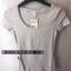 เสื้อยืด สีเทาอ่อน H&M เนื้อผ้ายืดหยุ่นสูง ทรงสวย เข้ารูป หรูมากคะ Size Xs/S/M/L เทาอ่อน