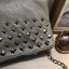 กระเป๋าสะพายข้าง กระเป๋าถือ clutch มือ brandname Atmosphere แท้💯%แต่งหมุดเงิน สายโซ่ ถือได้ สะพายได้คะ size ยาว30*สูง17 *หนา3cm