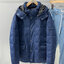 เสื้อกันหนาว เสื้อฮู้ดเฟอร์กันหนาว บุนวมอุ่น แบรนด์ Premium down jacket ( Puffer Jacket ) เทาอ่อน