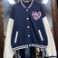 เสื้อวอร์ม เบสบอล แจ็คเก็ต LOVE TO LOUNGE varsity Baseball Jacket Disney เสื้อมินนี่ มิคกี้ minnie mickey แขนยาว สีเทา ลายการ์ตูน MINNIEงานสวย มากคะ สำเนา สำเนา สำเนา สำเนา สำเนา เทา