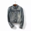 เสื้อยีนส์ แจ็คเก็ตยีนส์ฟอก แต่งเซอร์ งาน HIGHWAY JEAN สวยเท่ห์มากคะ Size S/M/L/XL ยีนส์