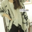 เสื้อหนาว ไหมพรมแซมดิ้นเงิน ลายถักชนเผ่า ชายแต่งพู่ งานZARA KNIT
