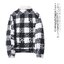 Love tree เสื้อโค้ท กันหนาว LOVE TREE plaid SHERPA LINE checked winter jacket สีแดงดำ แบรนด์ Love tree สำเนา แดงดำ