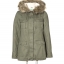 Benetton เสื้อกันหนาว parka ปาร์ก้า โค้ทกันหนาว เสื้อฮูทเฟอร์ สีเขียว แบรนด์เนม BENETTON แต่งขนเฟอร์ ซับขนอุ่นด้านใน(เฟอร์ถอดได้คะ) เขียว