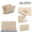 กระเป๋าสตางค์ ALDO กระเป๋าถือ สีครีม แบรนด์เนม Aldo แบรนด์หรูจาก แคนนาดา เนื้อสีครีม มีลายTexture ในตัว ช่องใส่ของใหญ่2ช่อง ช่องเสีบบัตร 2ด้าน Size : 20cm x 11cm x3cm