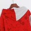 Disney เสื้อกันหนาว เสื้อวอร์มสีแดง เสื้อฮู้ด สีทูโทน แดงเทา สกรีนMINNIE & MICKEY งานDISNEY แท้ สำเนา แดง
