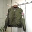 เสื้อนอก เสื้อคลุมกันหนาว เสื้อไฟท์ สีดำ แต่งลายปักช่วงแขน Size M/L