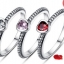 แหวนเงินแท้ 925 Sterling ดีไซน์ เป็น คริสตัล หัวใจ ติดกลางวง สีขาว ชมพู แดง แหวนหมั้น แหวนแทนใจ แหวนแต่งงาน ให้แฟน มีระดับ 614400
