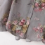เสื้อเชิ๊ตชีฟอง สีเทา ลายดอก สวยหรู แบรนด์เนมBLOUSON