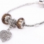 สร้อยข้อมือ Diy สไตล์ Pandora แต่ง ชาร์ม ห้อยจี้ หัวใจฝังเพชร สร้อยข้อมือผู้หญิง แฟชั่น ร้อยคริสตัลแท้ สุดหรู ของขวัญวันเกิด วันครบรอบ ให้แฟน 435784
