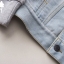 เสื้อยีนส์ แจ็คเก็ตยีนส์ สีฟอก แต่งแขน ติดหมวกฮูท สวย เซอร์ เท่ห์ แบรนด์เนม C&A size S/M