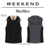 Weekend by max mara เสื้อกั๊ก กันหนาว กั๊กฮูทสีดำ แต่งขนสีขาวคอปกด้านใน แบรนด์WEEKEND (ฮูทถอดได้คะ) สำเนา ดำ