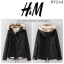 H&m เสื้อโค้ท เสื้อกันหนาว สีดำ แบรนด์เนม H&M แต่งหมวกฮูท บุขนอุ่นสีขาวด้านใน แต่งขนเฟอร์ขอบหมวก แพทเทินสวย งานหรู อุ่น มากคะ size S/M/L/XL/XXL ดำ