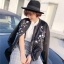 เสื้อแจ็คเก็ต JACKET เนื้อผ้าไหม แนวญี่ปุ่น งาน A.N.A a new approach แต่งลายปักดอก สีดำ สวย แนว มากคะ SIZE S/M/L/ ดำ